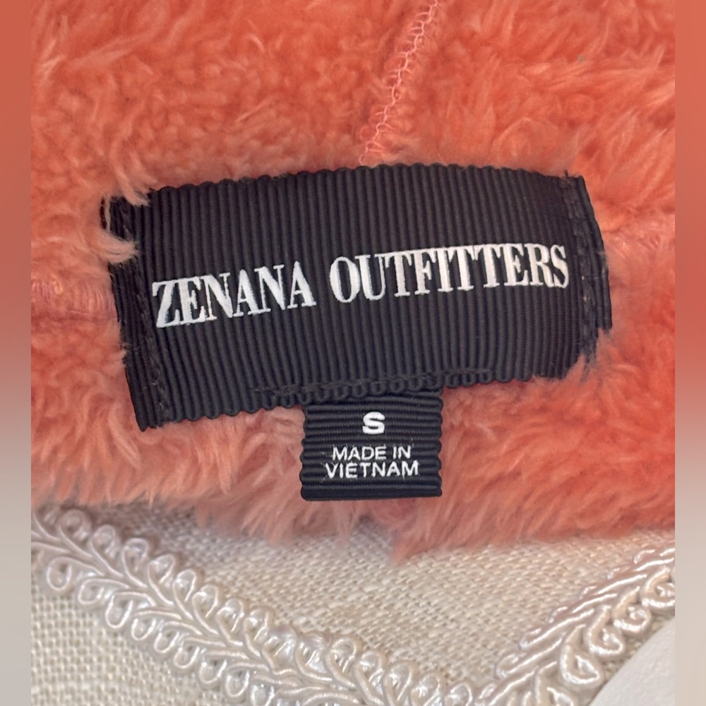 Zenana Coral Teddy Hooded Jacket. Long Sleeve | Fleece Women’s Sz-S EUC Cozy - Picture 7 of 10